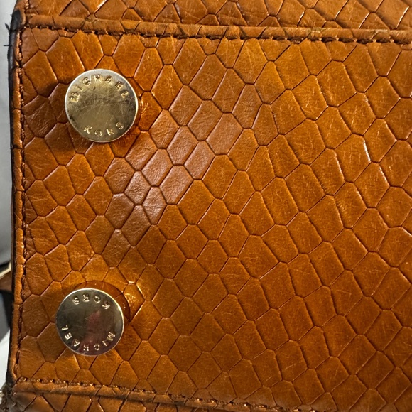 Michael Kors Jet Set Travel Tote – Brown Python Embossed Leather - Picture 14 of 14